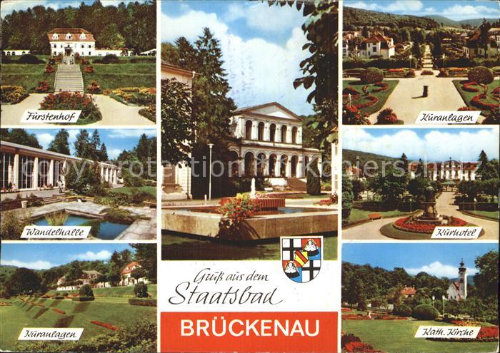 Bad Brueckenau Fuerstenhof Wandelhalle Kuranlagen Kurhotel Kirche