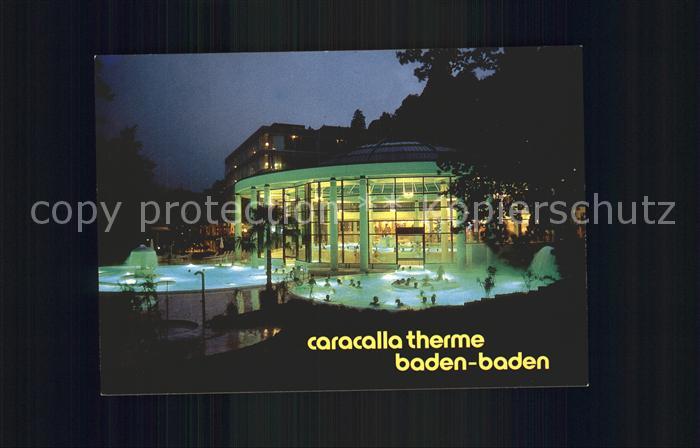 BADEN-BADEN BW Caracalla Therme Nachtaufnahme