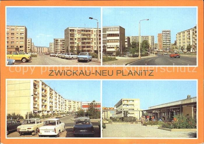 Neu Planitz Zwickau Wohnsiedlung Plattenbau Hochhaeuser