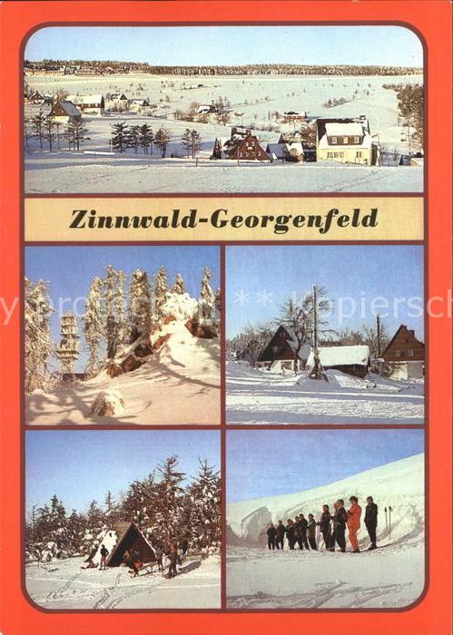 Zinnwald-Georgenfeld Teilansicht Lugstein Huette Hochmoor Skiunterricht