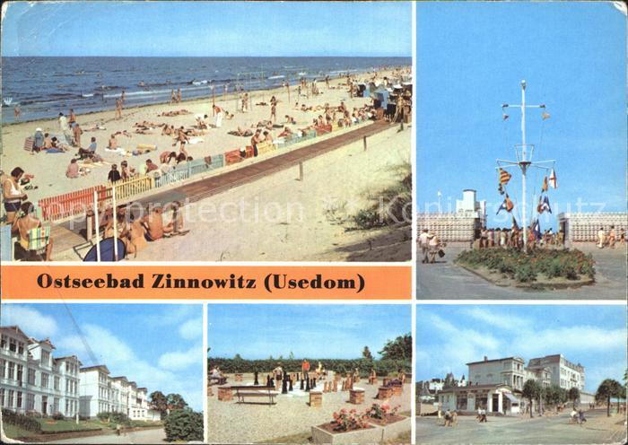 Zinnowitz Ostseebad Strand Ferienheime IG Wismut Minisportanlage Karl Marx Stras