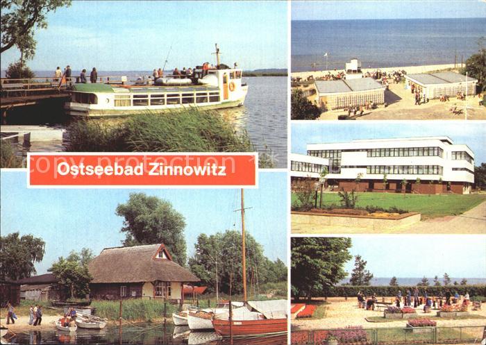 Zinnowitz Ostseebad Achterwasser Bootshafen Strand FDGB Feriendienst IG Wismut F