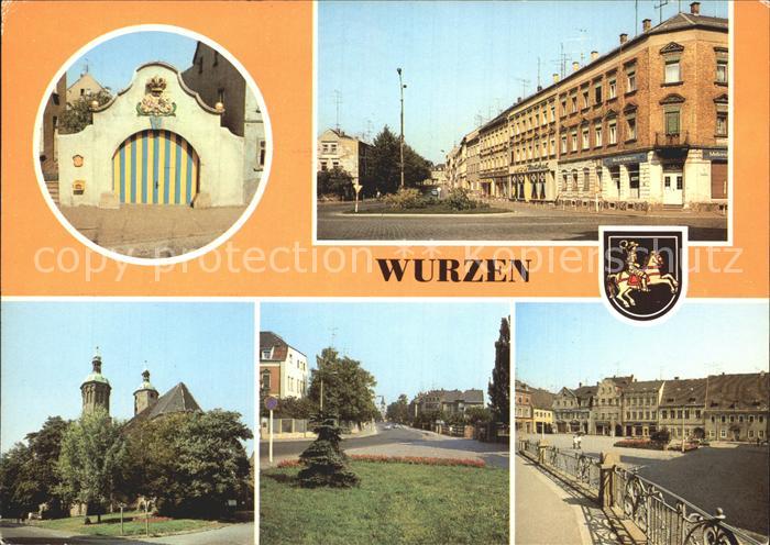 Wurzen Sachsen Posttor 18. Jhdt. Technisches Denkmal Friedrich Engels Platz Dom