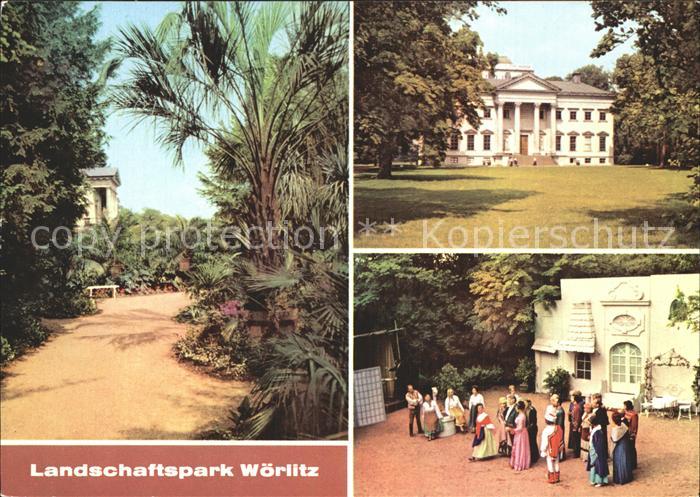 Woerlitz Landschaftspark Palmengarten Floratempel Schloss Parktheater Insel Stei