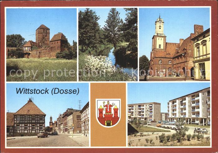 Wittstock Ehemalige Bischofsburg Rathaus Ernst Luck Strasse Kaethe Kollwitz Stra