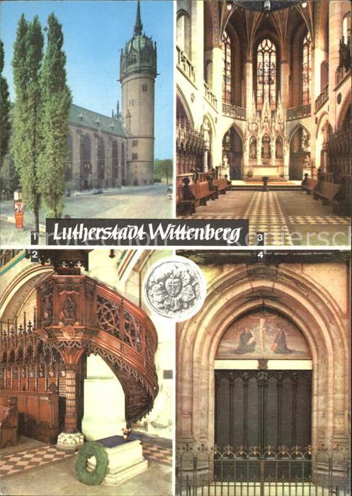 Wittenberg Lutherstadt Schlosskirche Thesentuer Luthers Grab