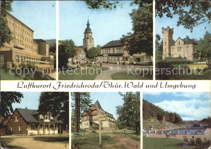 Friedrichroda FDGB Heim Kurpark Schloss Reinhardsbrunn Heuberghaus Spiessberghau