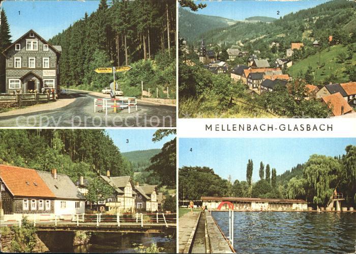 Glasbach Mellenbach OT Zirkel uebersicht Ernst Thaelmann Strasse Schwimmbad