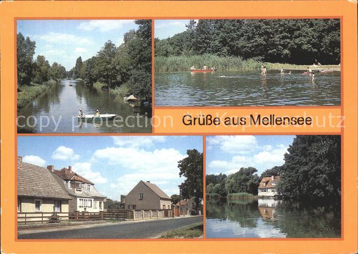 Mellensee Nottekanal Schleuse Strandbad Dorfstrasse Gaststaette Seeschenke