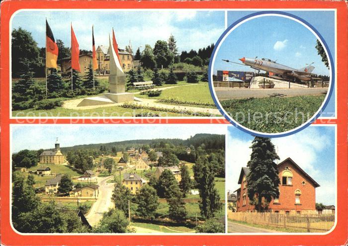 Rautenkranz Vogtland Geburtsort des 1. Fliegerkosmonauten der DDR Stele Ausstell