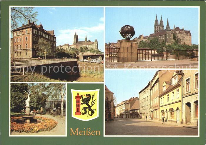 Meissen Elbe Sachsen Dom Albrechtsburg Kaendlerbrunnen Leipziger Strasse