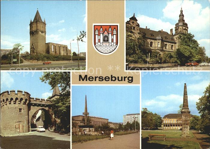 Merseburg Saale Kirchenruine St Sixti Haus der Kultur Krummes Tor Gagarinplatz S