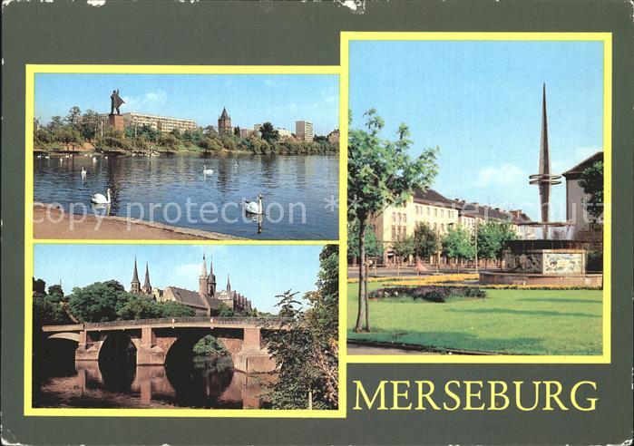 Merseburg Saale Gotthardteich Schlossbergensemble Ernst Thaelmann Strasse