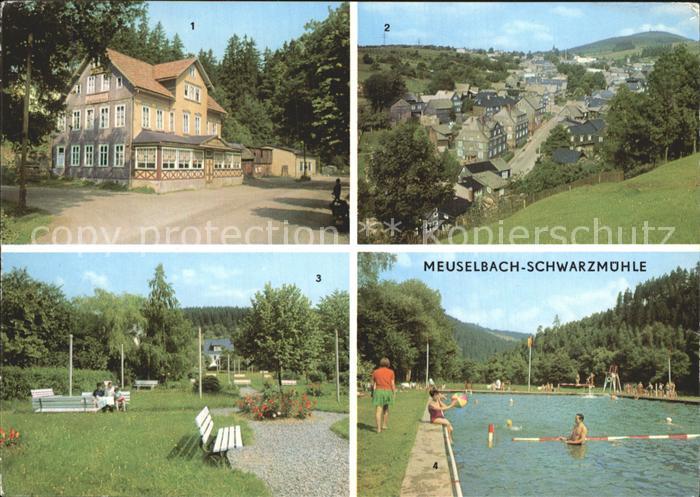 Meuselbach-Schwarzmuehle Konsum Gaststaette Anlagen Schwimmbad