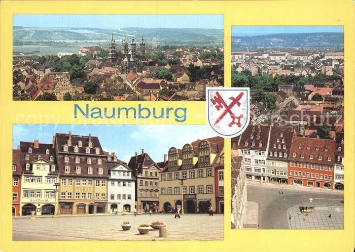 Naumburg Saale Stadtbild mit Dom Wilhelm Pieck Platz