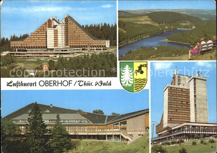 Oberhof Thueringen Interhotel Panorama Luetschetalsperre Fernsicht Grossgaststae
