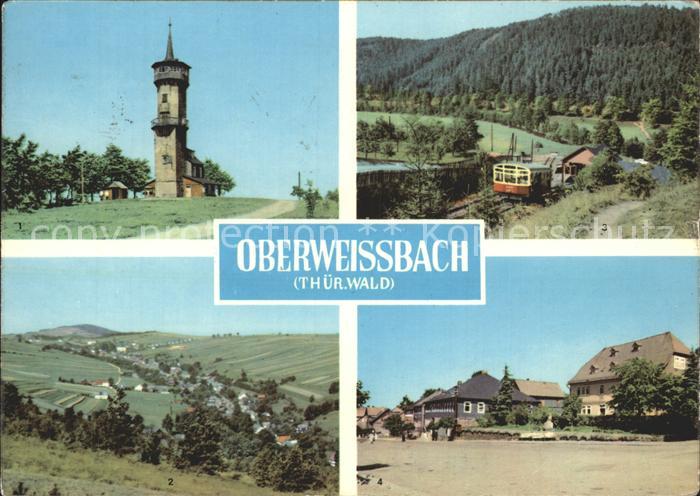 Oberweissbach Froebelturm uebersicht Bergbahn