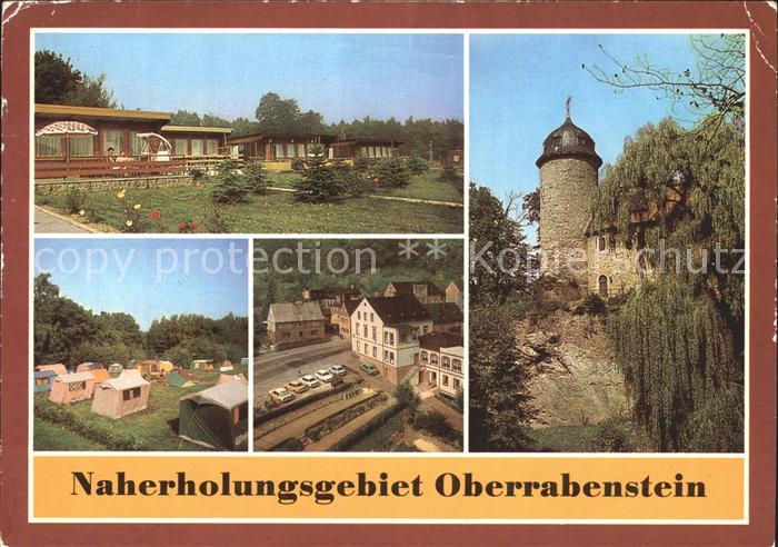 Karl-Marx-Stadt Naherholungsgebiet Oberrabenstein Bungalowdorf Burg Rabenstein C