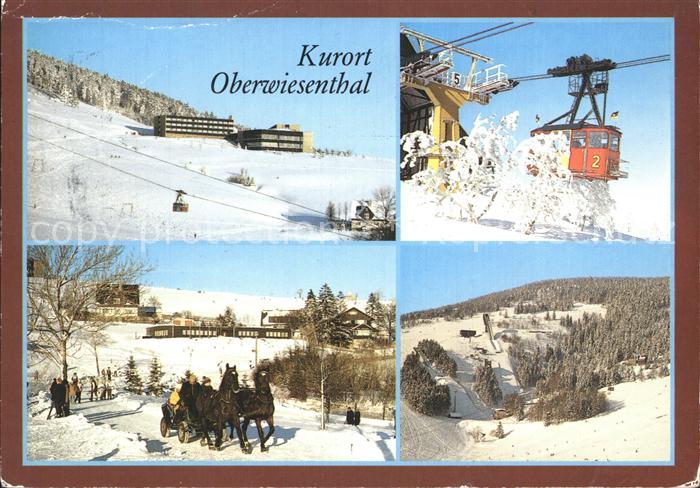 Oberwiesenthal Erzgebirge Jugendtouristenhotel Fichtelberg Seilschwebebahn Sprun