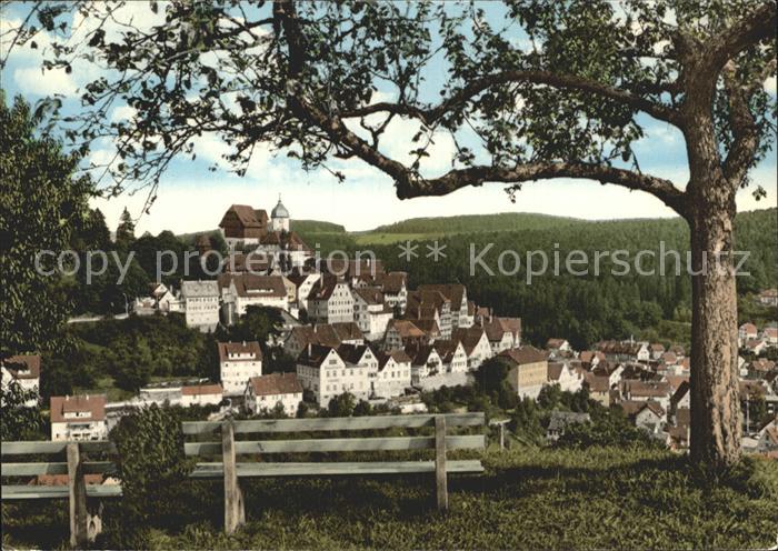 Altensteig Schwarzwald Ortsansicht mit Kirche Luftkurort Schwarzwald