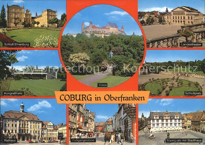 Coburg Bayern Schloss Ehrenburg Veste Landestheater Schlossplatz Marktplatz Sta