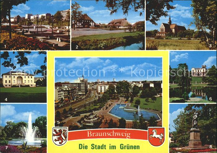 BRAUNSCHWEIG CITY Schlosspark Riddagshausen Fachwerkhaeuser Klosterkirche Salve