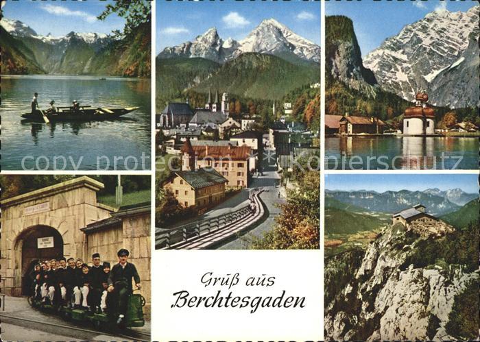 BERCHTESGADEN Bayern Koenigssee St Bartholomae Wallfahrtskirche Watzmann Salzber