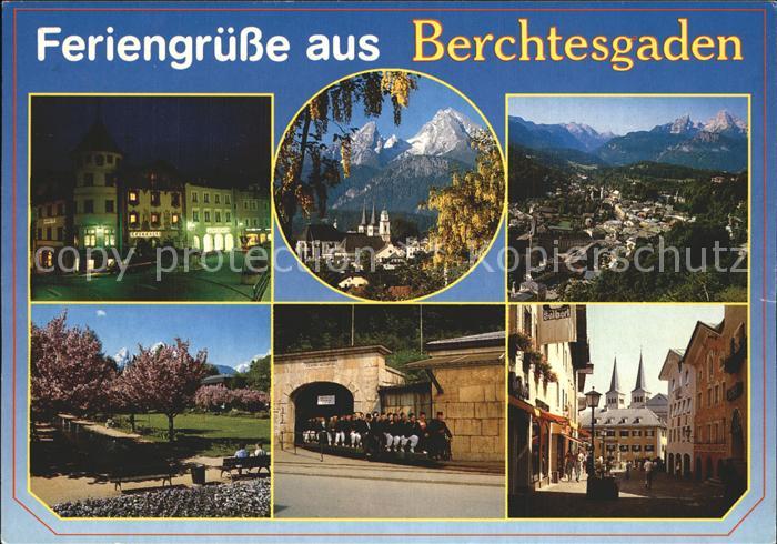 BERCHTESGADEN Bayern Marktplatz Watzmann Kurgarten Salzbergwerk Fussgaengerzone