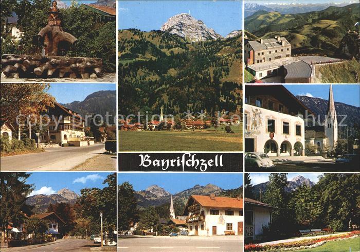 Bayrischzell Teilansichten Hotel Gasthof Kirche Alpen
