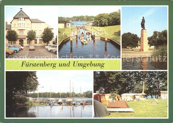 Fuerstenberg Havel Rathaus Schleuse Mahnstaette Gedenkstaette Ravensbrueck Boots