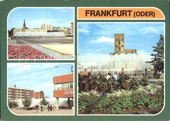 Frankfurt Oder Zentraler Platz Karl Marx Strasse Wasserspiele