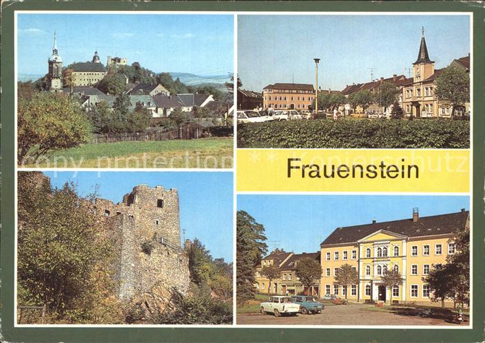Frauenstein Brand-Erbisdorf Schloss Burgruine Markt Polytechnische Oberschule