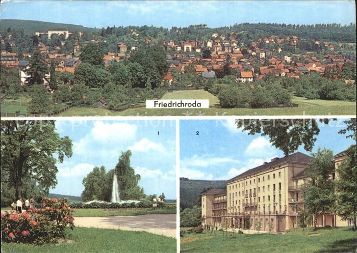 Friedrichroda Kurpark Fontaene FDGB Erholungsheim Walter Ulbricht