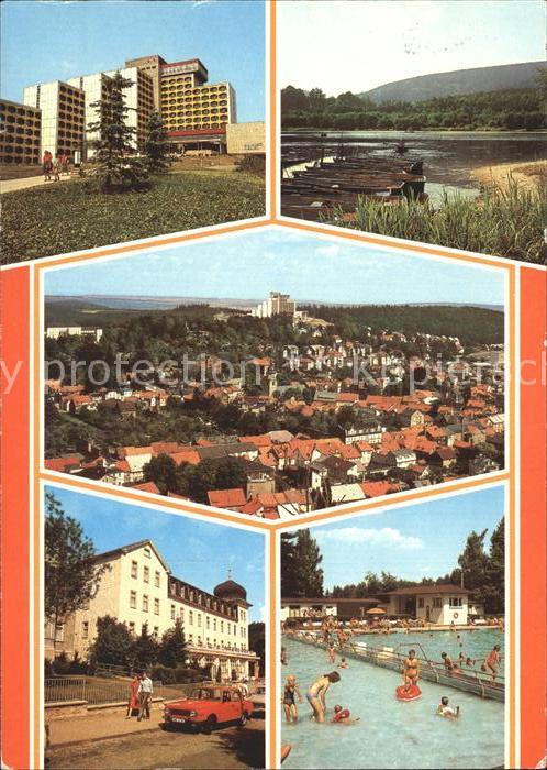 Friedrichroda FDGB Erholungsheime Gondelteich Adolphsblick Schwimmbad