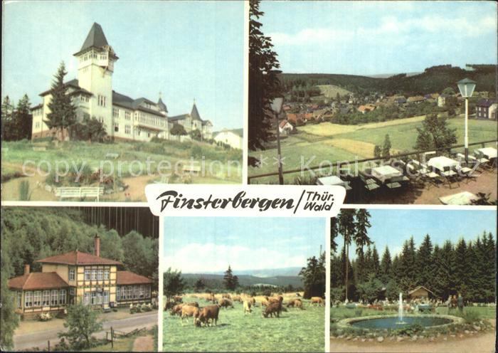 Finsterbergen Kurhaus Panorama Steigermuehle Gaststaette Rennsteig Viehweide Kon