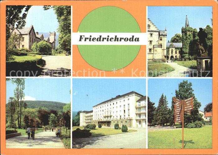 Friedrichroda Schloss Parkhotel Reinhardsbrunn Perthes Promenade Puschkinpark FD