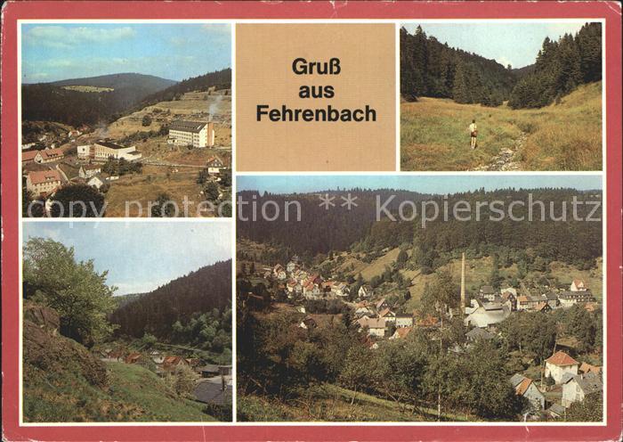 Fehrenbach Thueringer Wald FDGB Erholungsheim Fritz Sattler Eselsgrund Fehrenbac