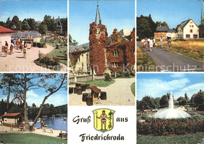 Friedrichroda Schwimmbad Gondelteich Schloss Reinhardsbrunn Gaststaette Ferienhe