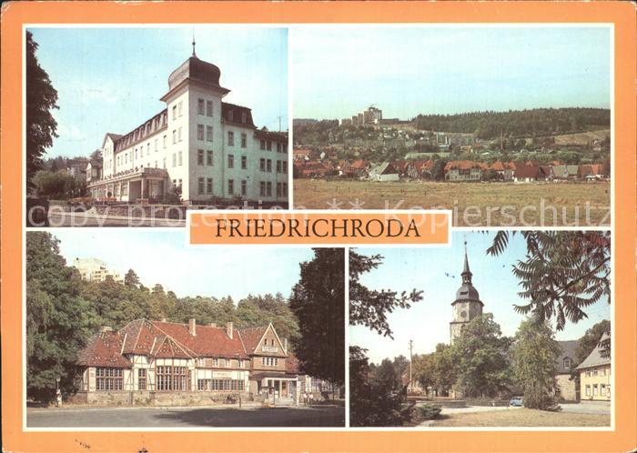 Friedrichroda FDGB Erholungsheime Bahnhof Reinhardsbrunn