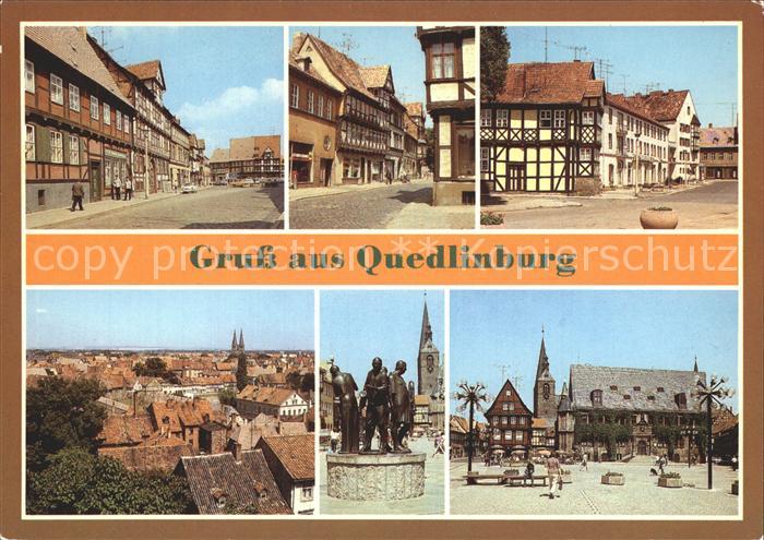 Quedlinburg Harz Poelkestrasse Marktstrasse Carl Ritter Strasse Muenzenberger Mu