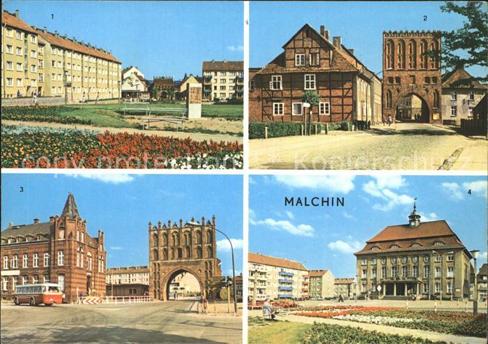 Malchin Demmin Karl Dressel Strasse Steintor Kalensches Tor Rathaus