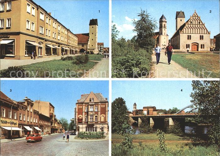 Fuerstenwalde Spree Muehlenstrasse Rathaus Dom Ernst Thaelmann Strasse Spreebrue