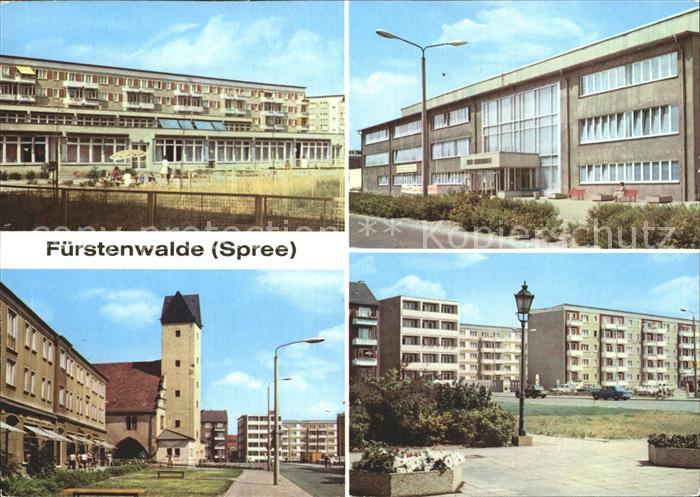 Fuerstenwalde Spree Kinderkrippe Kindergarten Schwimmhalle Muehlenstrasse Strass