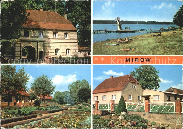 Mirow Torhaus Schloss Freibad Mirower See Fritz Reuter Strasse Rat der Stadt