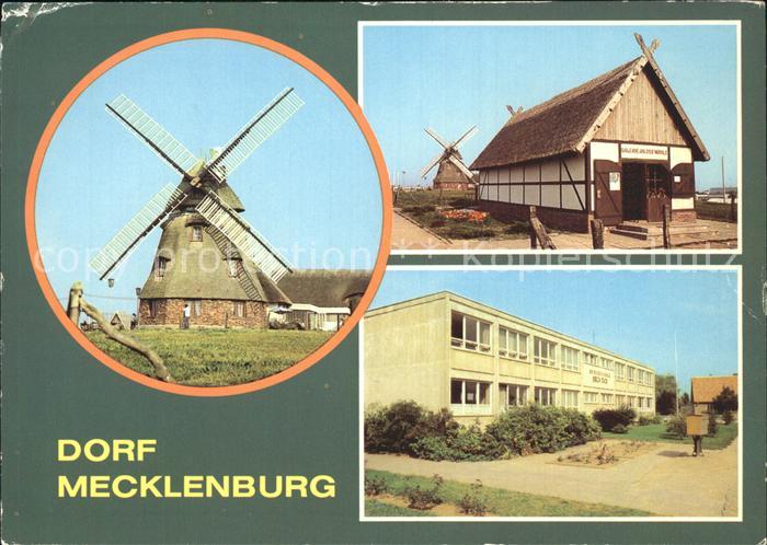 Dorf Mecklenburg Gaststaette Mecklenburger Muehle Galerie Betriebsschule Erich T