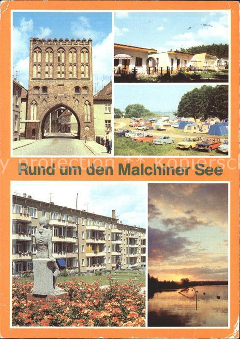 Malchin Demmin Steintor Friedrich Engels Strasse Malchiner See Bungalowsiedlung