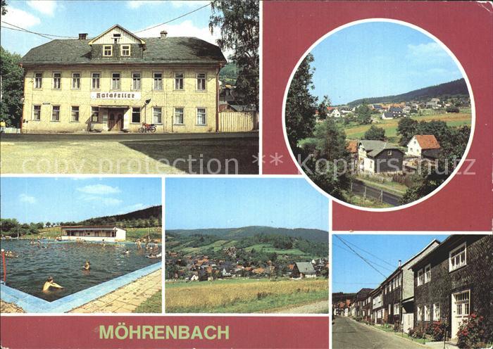 Moehrenbach FDGB Vertragsgastaette Ratskeller Freibad Teilansicht Friedensstrass