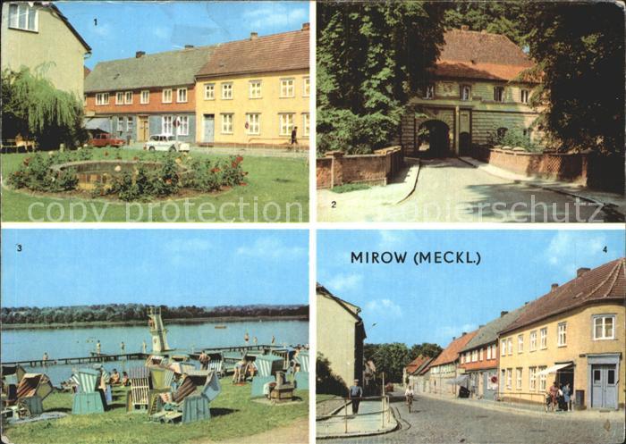 Mirow Johannes R Becher Platz Torhaus Freibad Ernst Thaelmann Strasse