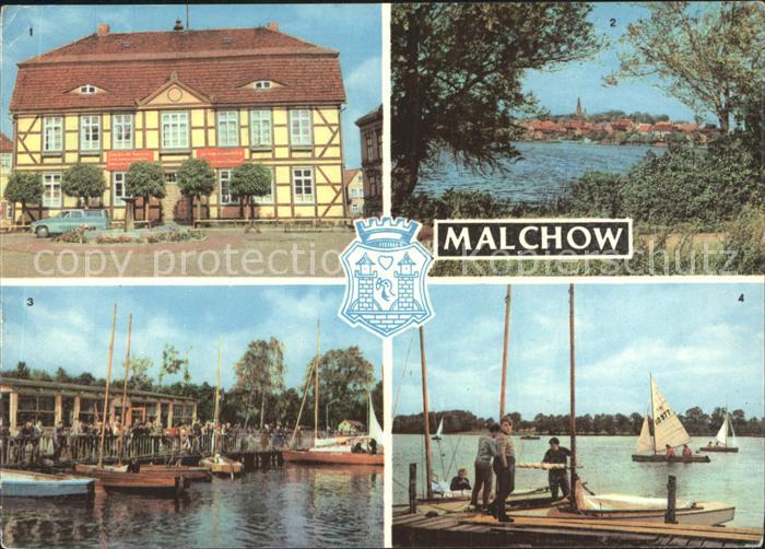Malchow Rathaus Seglerheim Seglerhafen Malchower See Mecklenburgische Seenplatte