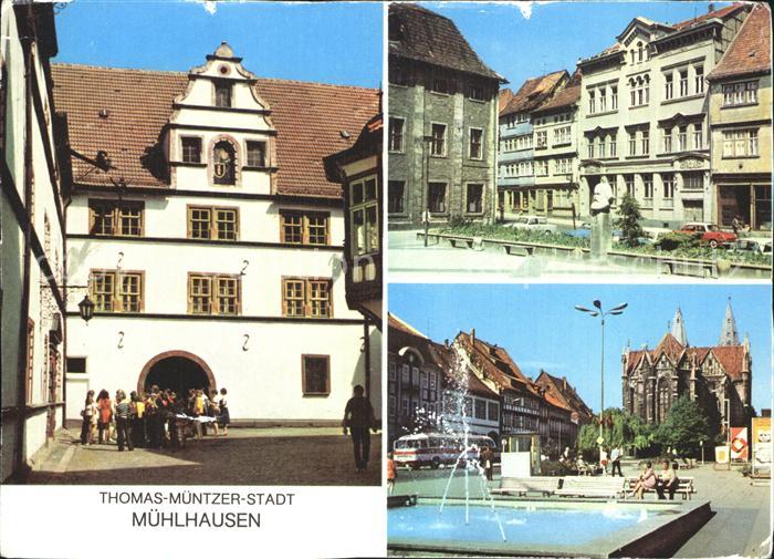Muehlhausen Thueringen Rathaus Karl Marx Platz Wilhelm Pieck Platz Thomas Muentz